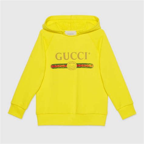 yellow gucci hoodie cheap|gucci distressed hoodie.